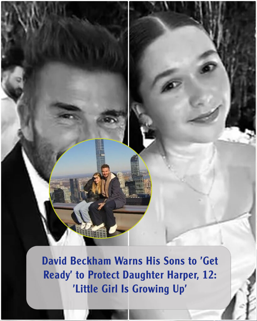 David Beckham Warns His Sons To 'Get Ready' To Protect Daughter Harper ...