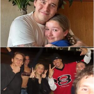 Romeo Beckham continues to goad Brooklyn as he poses with Harper!