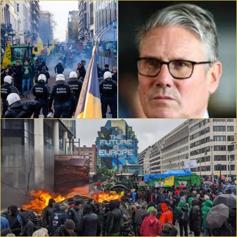 Brussels Erupts as Farmers Block Roads and Demand Answers From Europe’s Leaders FG