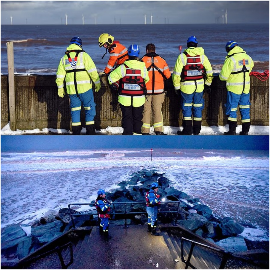 Mother and hero bystander drowned as they tried to rescue teenage girl, 15, swept into sea, inquest hears SS