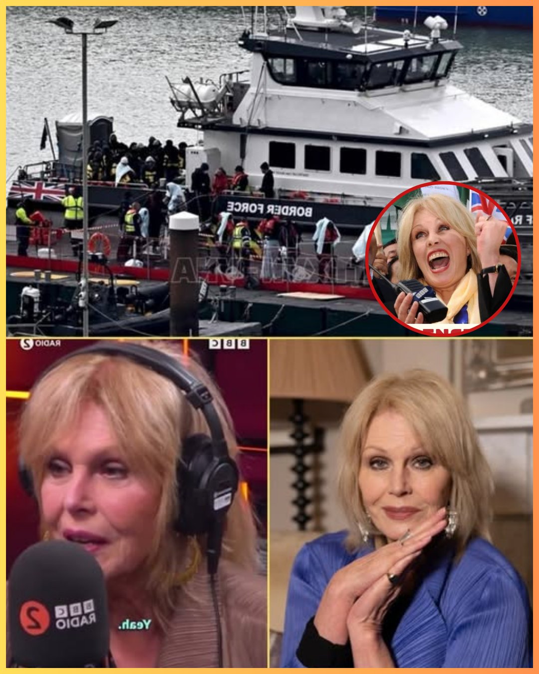 “THEY TRIED TO SHUT ME UP — AND THAT’S EXACTLY WHY I SPOKE LOUDER.” Joanna Lumley Ignited A Cultural Firestorm With A Raw, Defiant Confession That Transformed A Gentle Interview Into A Moment Of National Reckoning, As The Beloved Actress Revealed She Had Been Repeatedly Warned To “Stay Quiet,” “Tone It Down,” And “Not Rock The Boat” — Until Silence Felt Like Complicity And She Refused To Play Along. Her Voice Trembled But Her Resolve Didn’t, Declaring, “If Honesty Makes Powerful People Uncomfortable, Then Good — Let Them Be Uncomfortable. I Won’t Apologise For The Truth,” A Line That Detonated Across Social Media Within Minutes, Splitting Britain Between Critics Calling It Reckless And Supporters Hailing It Fearless. Behind The Scenes, Insiders Say Producers Were Left Rattled, Phones Rang Without Pause, And The Message Was Unmistakable: Lumley Didn’t Just Break Protocol — She Broke The Illusion Of Who’s Allowed To Speak, Daring The Country To Answer One Brutal Question As The Clip Raced Toward Millions Of Views